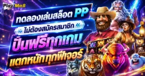 ทดลองเล่นสล็อตpp